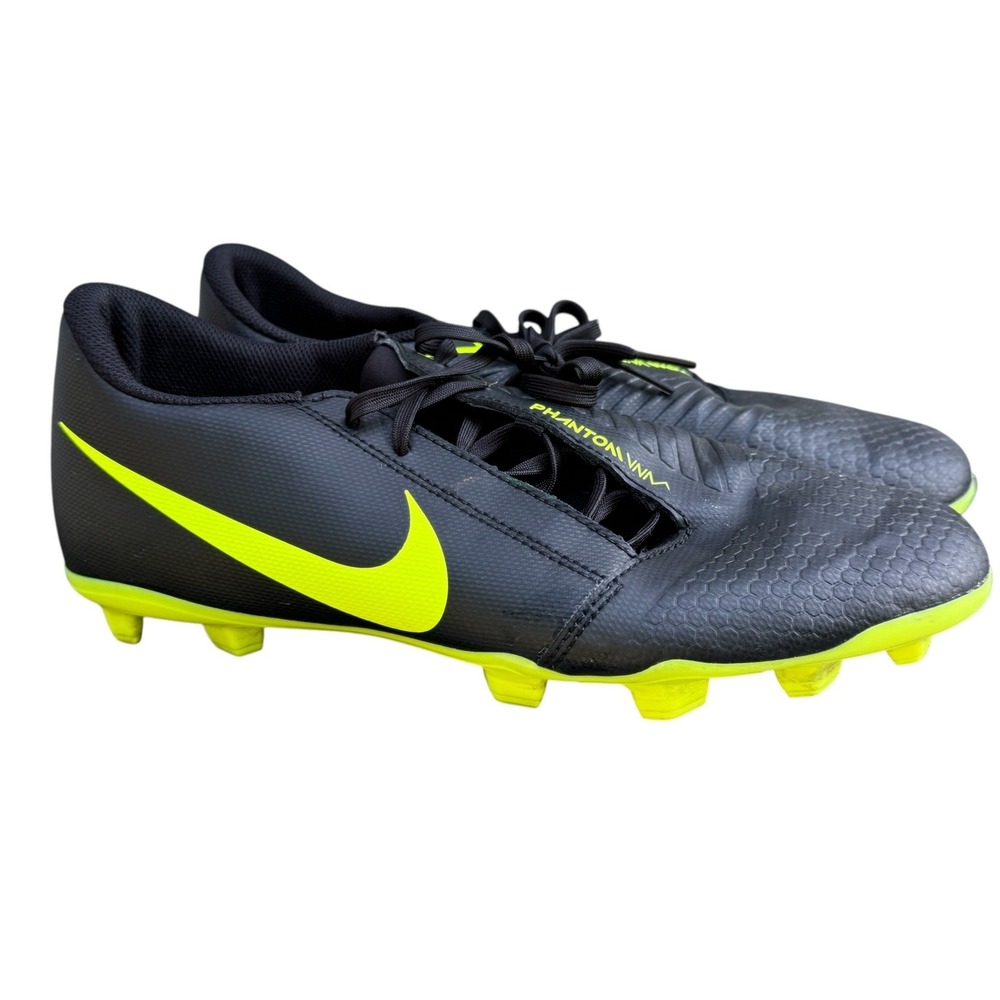 Nike Phantom‎ Venom Academy FG Soccer Cleats Black Volt AO0577-007 Mens 10
